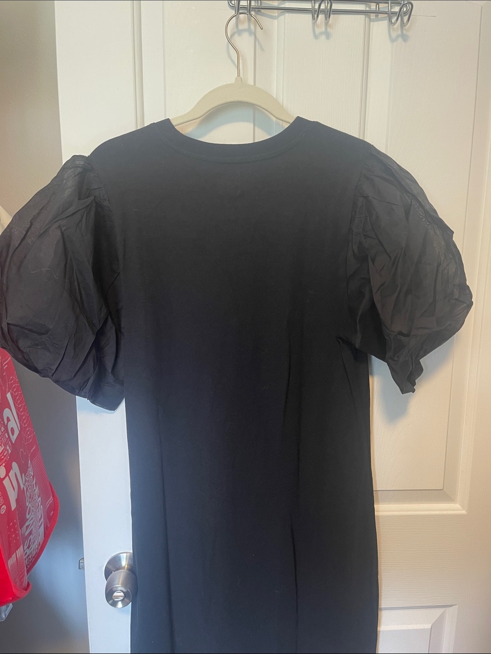GAP Black Puff-Sleeve Tee Dress - Picture 3 of 5